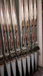 Finished facade pipes